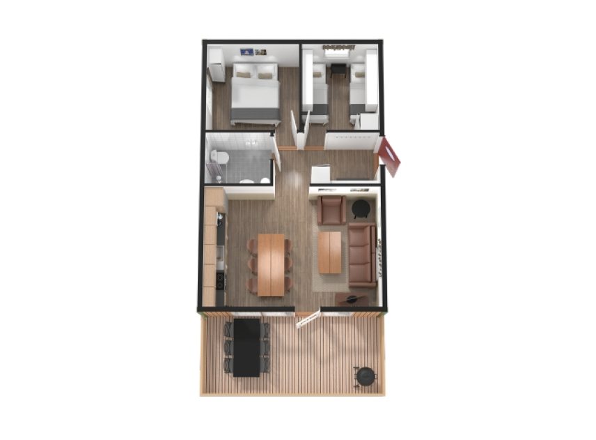 Strandstuga planlösning